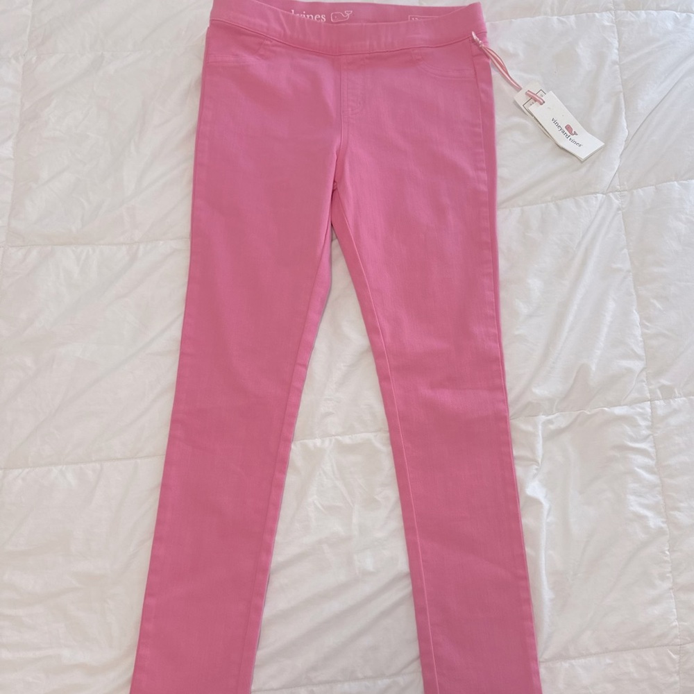 Girls size 12 Vineyard Vines Pink Jeans
